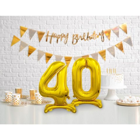 Balon gumowy Beauty&Charm cyfra stojąca złota złota Godan (BC-ASZ4)