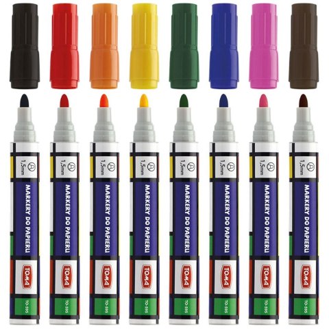 Marker do papieru do papieru wkład mix 1,5mm Toma