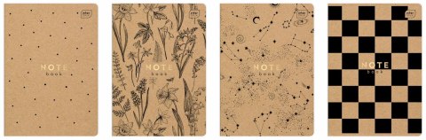 Zeszyt HS KRAFT A5 60k. 70g krata Interdruk (ZEA560#)