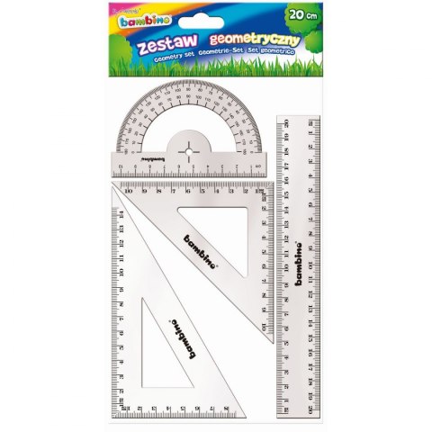 Komplet geometryczny 4 elemety, 20cm 4 el. Bambino