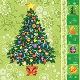 Serwetki gwiazdka mix bibuła [mm:] 330x330 Pol-mak (Sd GW)