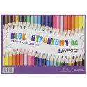 Blok rysunkowy Wektor kolor A4 mix 80g 20k