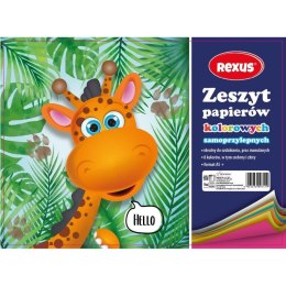 Zeszyt papierów kolorowych Rexus samoprzylepny A5 80g 8k [mm:] 231x169 (609741)