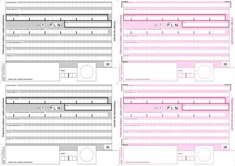 Druk offsetowy Polecenie przelewu/wpłata gotówkowa 4-odc A4 100k. Michalczyk i Prokop (F-112-2)