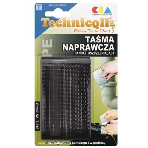 Taśma specjalnego przeznaczenia Technicqll 50mm czarna 32m (T-716)