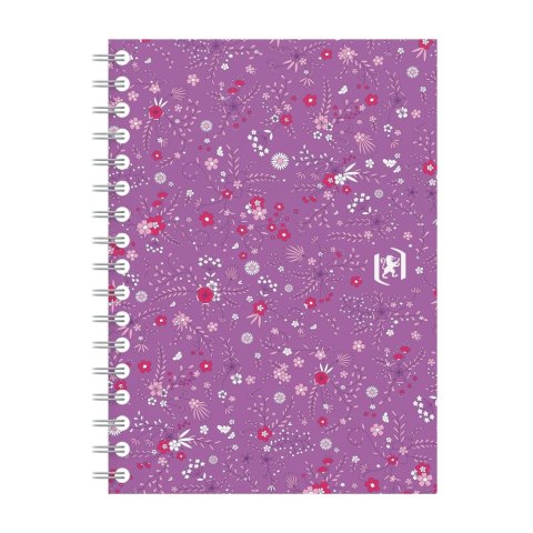 Kołozeszyt (kołonotatnik) Floral A6 50k. 90g krata Oxford (400094826)