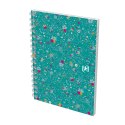 Kołozeszyt (kołonotatnik) Floral A6 50k. 90g krata Oxford (400094826)