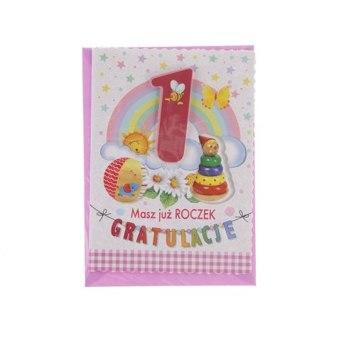 Kartka składana urodziny 1-5 lat B6 Top Graphic (5907786924894)