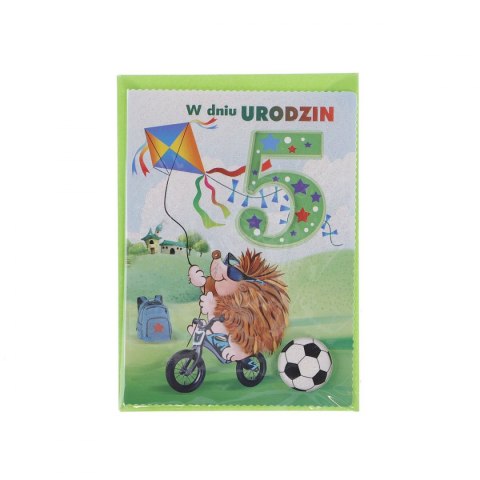 Kartka składana urodziny 1-5 lat B6 Top Graphic (5907786924894)