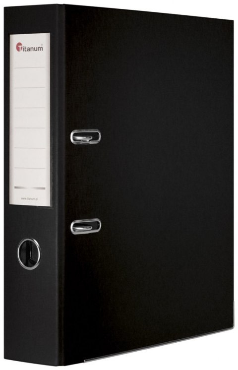 Segregator dźwigniowy A4 75mm czarny Titanum (02)