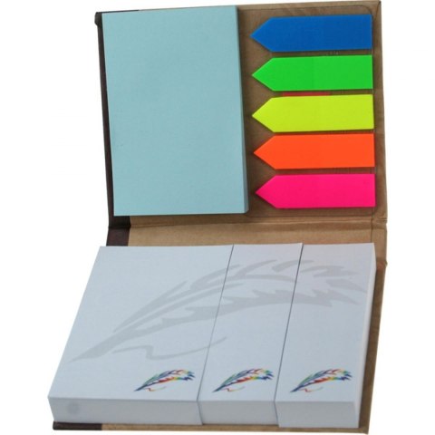 Zakładki indeksujące z indeksami fluo PP [mm:] 81x105 Titanum (TK4)