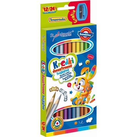 Kredki ołówkowe Bambino dwustronne 24 kol. St.Majewski (5903235004940)