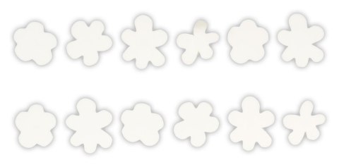 Naklejka (nalepka) Craft-Fun Series papierowe kwiatki z kryształkiem Titanum (7541)