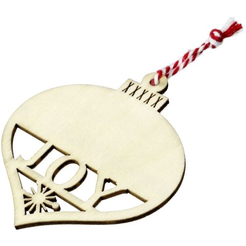 Ozdoba drewniana Craft-Fun Series zawieszka bombka Titanum (4678-1)