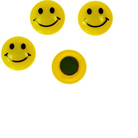 Magnes okrągłe 20 mm żółty [mm:] 20 Titanum (T-25029) 8 sztuk