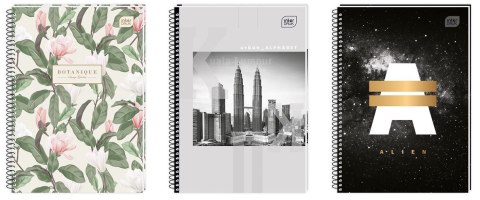 Kołozeszyt (kołonotatnik) A5 160k. 70g krata Interdruk (KOŁOZA5160M)