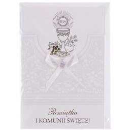 Kartka składana B6 laurka B6 exclusive satyna komunia (5902221807909)