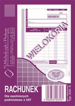 Druk samokopiujący S wiel. A6 80k. Michalczyk i Prokop (222-5)