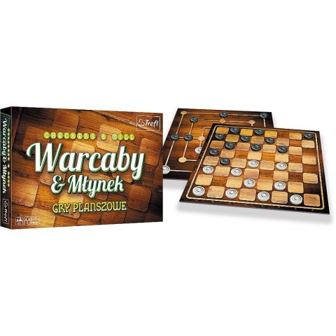 Gra planszowa Warcaby/Młynek klasyczne 01681 Warcaby / Młynek Trefl (01681)