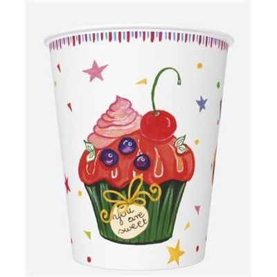 Kubek jednorazowy daisy papier 250ml Pol-mak (01)