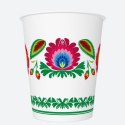 Kubek jednorazowy daisy papier 250ml Pol-mak (01)