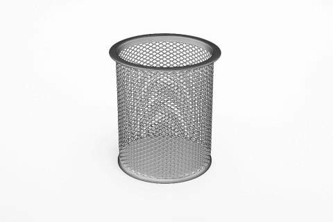 Przybornik na biurko srebrny metal Tres (SKOD/SR)