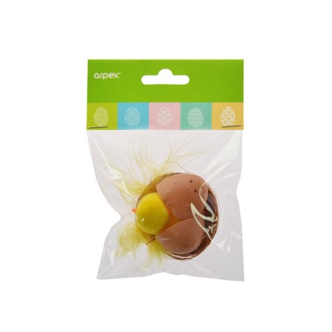 Ozdoba wielkanocna Kurczaczek w gniazdku [mm:] 50 Arpex (TX7545)