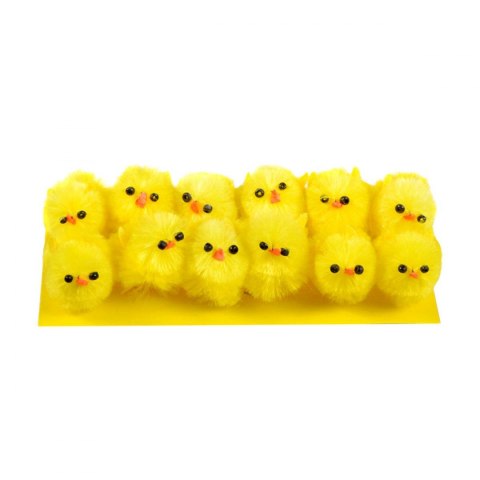 Ozdoba wielkanocna kurczaczki 12szt. Arpex (YX9654)