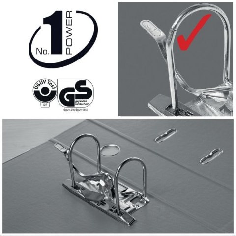 Segregator dźwigniowy No.1 Power Vivida A4 75mm zielony Esselte (624069)