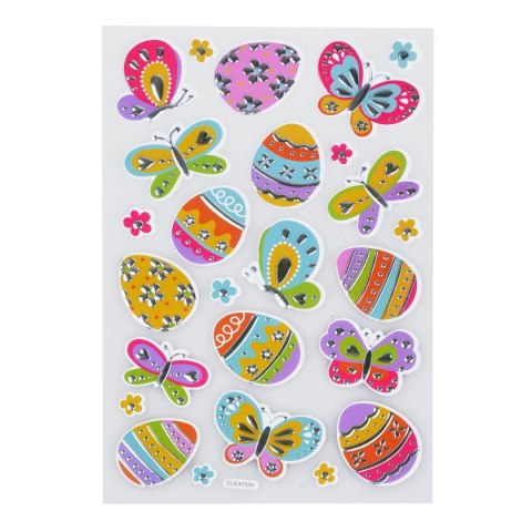 Dekoracja jajek naklejki wielkanocne posrebrzane (sw1960)