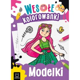 Książeczka edukacyjna Aksjomat Modelki. Wesołe kolorowanki 4+