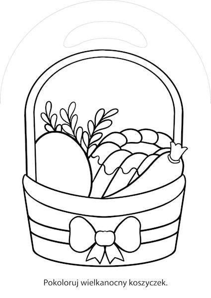 Książeczka edukacyjna Wielkanocna kolorowanka. Koszyczek Niko