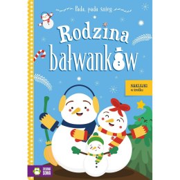 Książeczka edukacyjna Zielona Sowa Pada, pada śnieg.Rodzina bałwanków