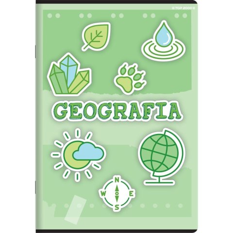 Zeszyt geografia mix A5 60k. 70g krata Top 2000 (400168980)