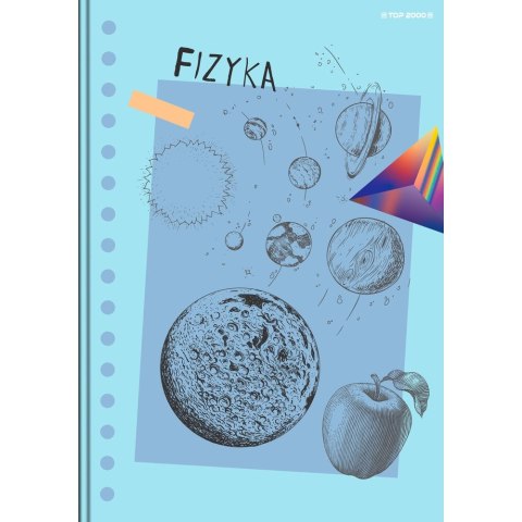 Brulion tematyczny fizyka A5 80k. 70g krata Top 2000 (400168955)