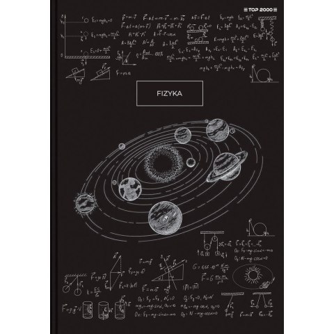 Brulion tematyczny fizyka A5 80k. 70g krata Top 2000 (400168955)