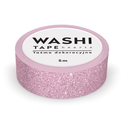 Taśma ozdobna taśma samoprzylepna HEARTS 5M 15x5 [mm x m] mix Interdruk (5902277325891)