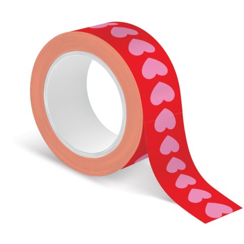 Taśma ozdobna taśma samoprzylepna HEARTS 5M 15x5 [mm x m] mix Interdruk (5902277325891)