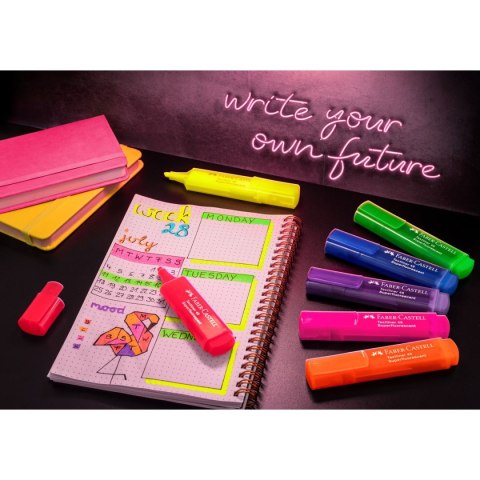 Zakreślacz Super Neon 8 kol. wkład mix 1,0-5,0mm Faber Castell (254601 FC)