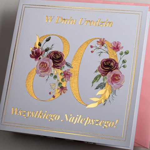 Kartka składana urodzinowy C6 Art Nuvo (5902973359565)
