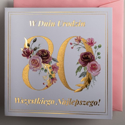 Kartka składana urodzinowy C6 Art Nuvo (5902973359565)