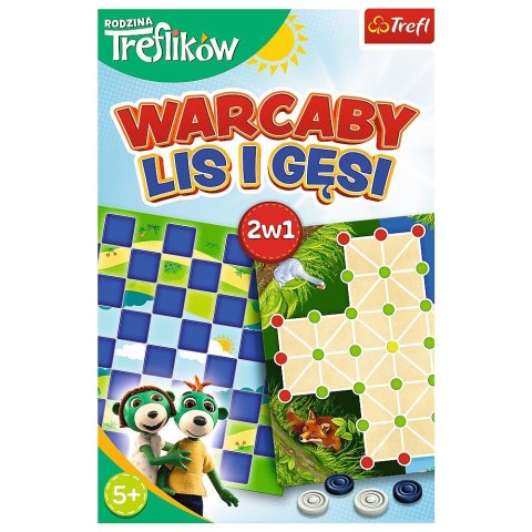 Gra planszowa Rodzina Treflików Rodzina Treflików Warcaby, lis i gęsi Trefl (02301)