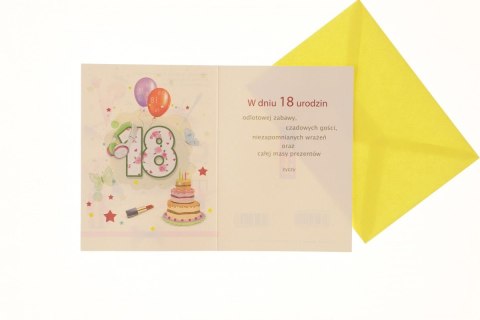 Kartka składana 18-stka C6 Top Graphic (BOGH)