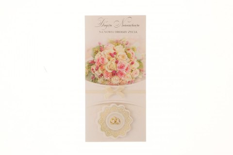 Kartka składana Lux ślub DL Top Graphic (DLXO)