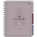 Kołozeszyt (kołonotatnik) ACADEMY B5 100 # PP B5 100k. 90g krata Interdruk (z przekładkami)