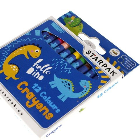 Kredki świecowe Dino 12 kol. Starpak (512004)