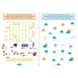 Książeczka edukacyjna Aksjomat Łamigłówki na słońce i na deszcz. Aktywizujące zadania do głowy łamania 6+