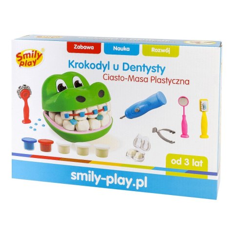 Ciastolina 5 kol. Ciasto-masa krokodyl 250g Smily Play (SP83346)