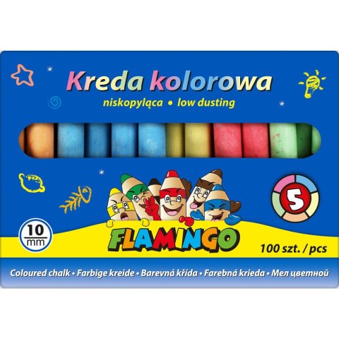 Kreda kolor: mix 100 szt Flamingo (58QW100)