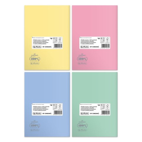 Zeszyt Herlitz Pastel Colors Eco PP 9552746 A5 60k. 70g krata (400197972)